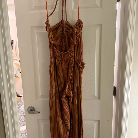 Free People Multicolor Striped Halter Jumpsuit - Picture 4 of 5